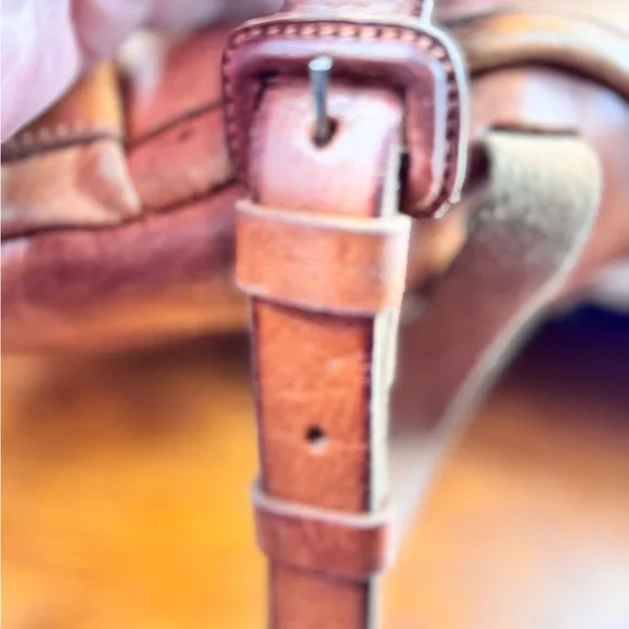 Classic Tan Leather Fringe Backpack Unbranded - Picture 7 of 12